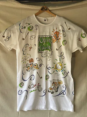 Buy Queen Of The Green Golf One SizeW T Shirt 1997 Rel-a-vant All Over Print G729 • 14.17£