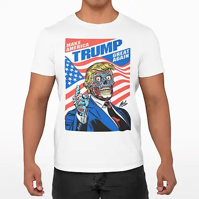 Buy Donald Trump Film They Live Horror Funny T Shirt Retro Birthday Movie Film • 6.99£