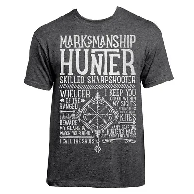 Buy World Of Warcraft / RPG Inspired MARKSMANSHIP HUNTER T-shirt - Unisex / Mens • 19.99£