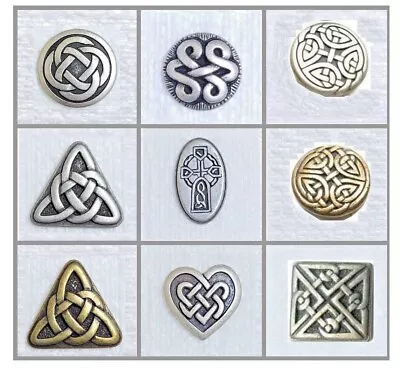 Buy JHB Celtic Knot Metal Button Pewter Old Gold Shirt Coat Jacket Sewing Art Crafts • 1.30£