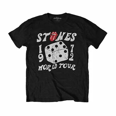 Buy The Rolling Stones Dice World Tour Distressed Black Eco T-Shirt • 12.95£
