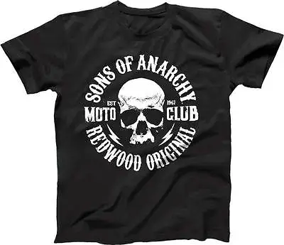 Buy Sons Of Anarchy - Logo Black Male T-Shirt NEW * Small Size * Redwood Original • 20.77£