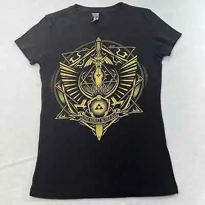 Buy The Legend Of Zelda Women's Juniors Medium Master Sword Triforce Graphic T Shirt • 9.68£