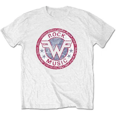 Buy Weezer Distressed Logo Rivers Cuomo Official Tee T-Shirt Mens Unisex • 15.99£