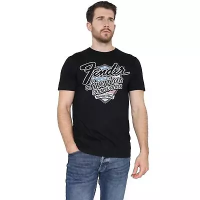 Buy Fender American Innovation 1946 Mens Short Sleeve Black T Shirt Sz Xxl • 11.99£