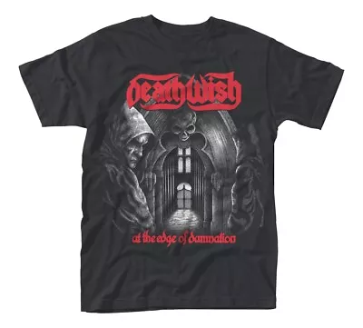 Buy DEATHWISH - AT THE EDGE OF DAMNATION BLACK T-Shirt Small • 8.22£