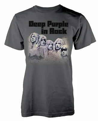 Buy Official Deep Purple In Rock Mens Charcoal Tee Shirt Deep Purple Classic Tee • 22.95£