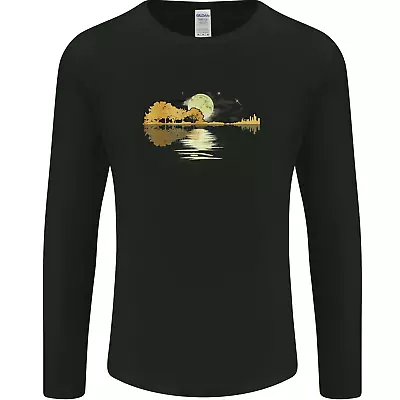 Buy Guitar Reflection Guitarist Bass Acoustic Mens Long Sleeve T-Shirt • 11.99£