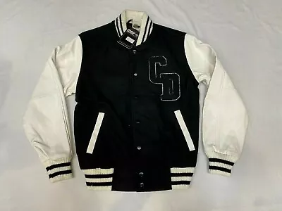 Buy Criminal Damage Letterman Varsity Jacket  Black White  Small   003  Mens • 66.99£