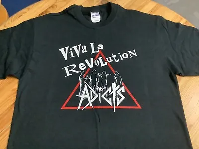 Buy THE ADICTS - Viva La Revolution T Shirt Size Medium Punk Rock Oi! UK82 Exploited • 12.99£