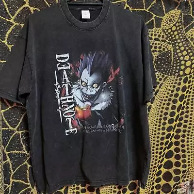 Buy DEATH NOTE T-shirt Ryuk Wash Short Sleeve Black Size 2XL Length 75 Width 61 • 61.93£