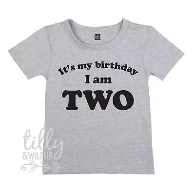 Buy It's My Birthday I Am Two T-Shirt, I Am Two Shirt, 2nd Birthday T-Shirt, Second • 12.65£