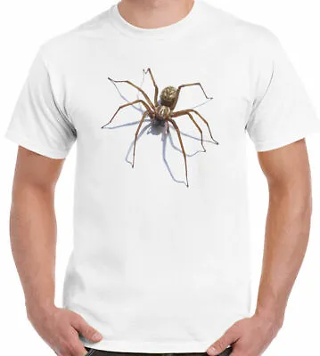 Buy Spider T-Shirt Scary Mens Fun Halloween Arachnophobia 100% Retro Gift S- 3xl Tee • 6.99£