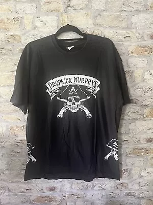 Buy Vintage Mens Dropkick Murphys Band T Shirt Tee Top Black White Size XL • 18£