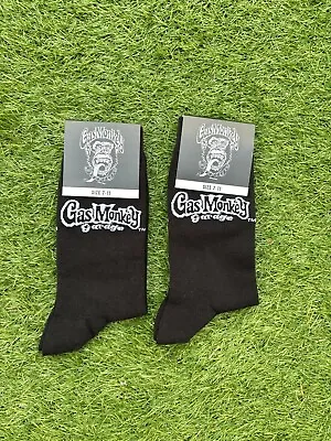 Buy 2x Pairs Official Gas Monkey Garage Men’s Black Socks UK Size 7-11  BNWT • 11.99£