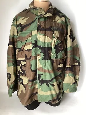 Buy US USAF Coat Cold Weather M-65 BDU Field Camouflage Pattern Medium Regular (43) • 70£