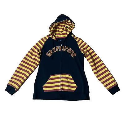 Buy Kids Harry Potter Jacket Zip Hoodie Sweatshirt Black Yellow Jacket Stripe XL • 15.41£