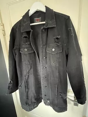 Buy Distressed Denim Jacket • 10£