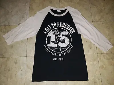 Buy RARE A Day To Remember Band 15 YEARS T Shirt Size: SMALL ADTR Punk Rock • 56.69£