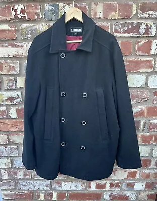 Buy Rohan Black Cold Harbour Peacoat Men’s Large Wool Cashmere Blend • 38£