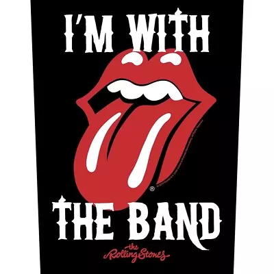 Buy ROLLING STONES Back Patch: I'M WITH THE BAND : It's OK Tongue Off Lic Merch Gift • 8.95£