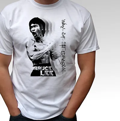 Buy Bruce Lee Way Of The Dragon White T Shirt Top - Mens And Kids Sizes • 9.99£