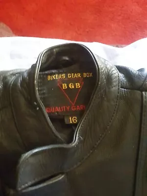 Buy Mens Used Bikers Leather Jacket • 58£