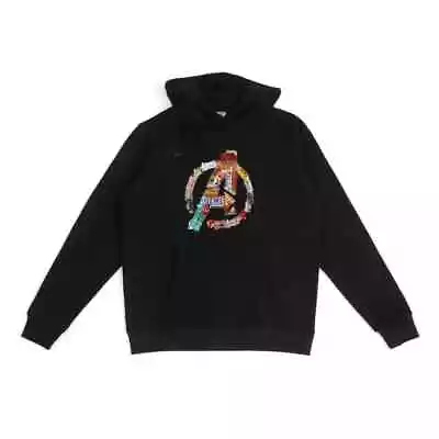 Buy Disney Avengers Logo Hooded Sweatshirt - Black - Extra Small - BNWT • 9.99£