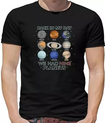Buy Back In My Day 9 Planets Mens T-Shirt - Pluto - Astronomy - Funny - Science • 13.95£