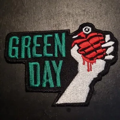 Buy Green Day Rock Music Sew Iron On Embroidered Patch 10cm • 3.99£