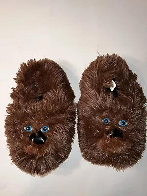 Buy Disney Star Wars Chewbacca Slippers Brown Kids Size  M 13-1 • 8.03£
