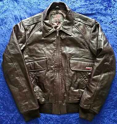 Buy Case Magnum Tractor Mens Xl Extra Large Brown Leather Jacket Made In Italy Rare • 119.99£