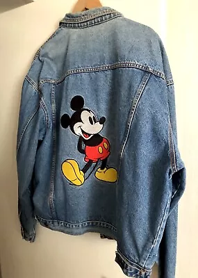 Buy Vintage Mickey Inc Disney Mickey Mouse Denim Jacket XXL • 55£