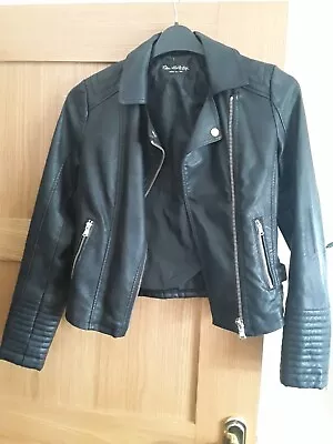 Buy Miss Selfridge Faux Leather Jacket, Size 8, Used, FREE SIGNED  FOR POSTAGE • 14.99£