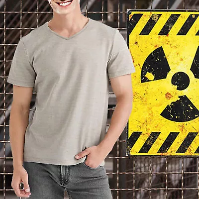 Buy Emf Shielding T-Shirt Men'S Anti Radiation Protective 100% Silver Fiber /Size L • 18.89£
