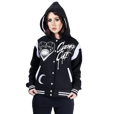 Buy Cupcake Cult Under The Moon Varsity Jacket Black Ladies Goth Punk Emo • 49.99£