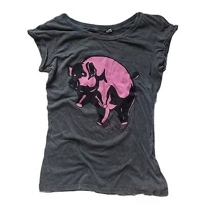Buy Pink Floyd Women's Animals Pig T Shirt Fitted Size XS Official Licensed  • 12.99£