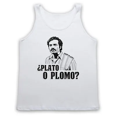 Buy Narcos Pablo Escobar Plato O Plomo Silver Or Lead Lord Adults Vest Tank Top • 18.99£