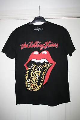 Buy Amplified Womens The Rolling Stones Leopard Voodoo Lounge T Shirt Size XS As Pic • 10.29£