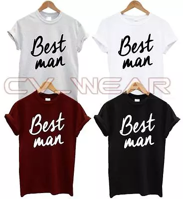 Buy Best Man T Shirt Wedding Groom Friend Hubby Husband Gift Fashion Swag Dope New • 6.99£