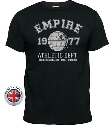 Buy STAR WARS Empire 1977 Athletic Dept Death Star T-Shirt. Unisex Or Women's Fitted • 12.99£