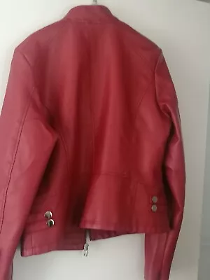 Buy Women's Biker Jacket Ladies Faux PU Leather Zip Formal Coat • 20£