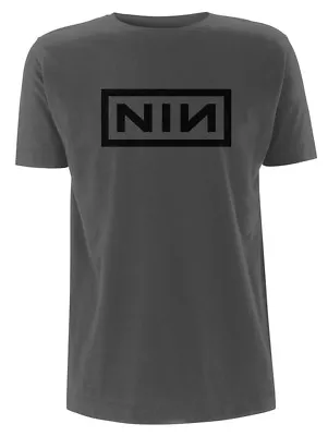 Buy Nine Inch Nails Classic Black Logo Grey T-Shirt OFFICIAL • 17.99£