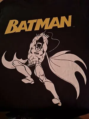 Buy Justice League Men's Batman Mono Action Pose T-Shirt Black Medium • 8£