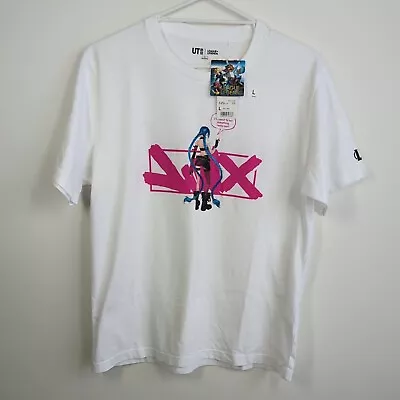 Buy Uniqlo League Of Legends Jinx White Men's Size Large T-Shirt - NWT New With Tags • 49.97£