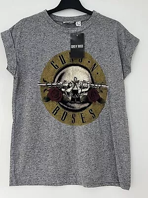 Buy Grey Marl Guns N Roses T-shirt Sz 12 BNWT Bravado GNR • 8£