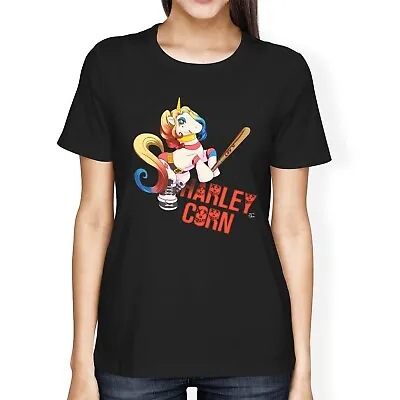 Buy 1Tee Womens Loose Fit Harley Corn Unicorn T-Shirt • 7.99£
