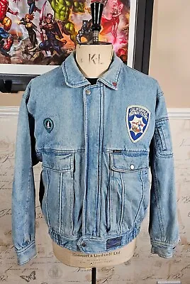 Buy Vintage Wrangler Denim Jacket Fleece Lined Mens XL/2XL California Highway Patrol • 100£