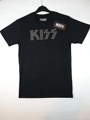 Buy Kiss Rock Band Merchandise Diamante T Shirt • 9.99£
