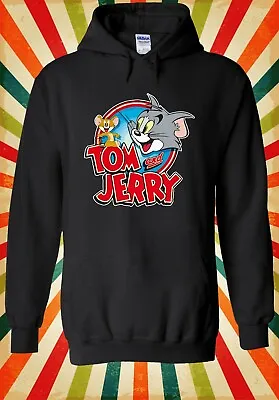 Buy Tom And Jerry Cartoon Cat And Mouse Men Women Unisex Top Hoodie Sweatshirt 2277 • 17.95£